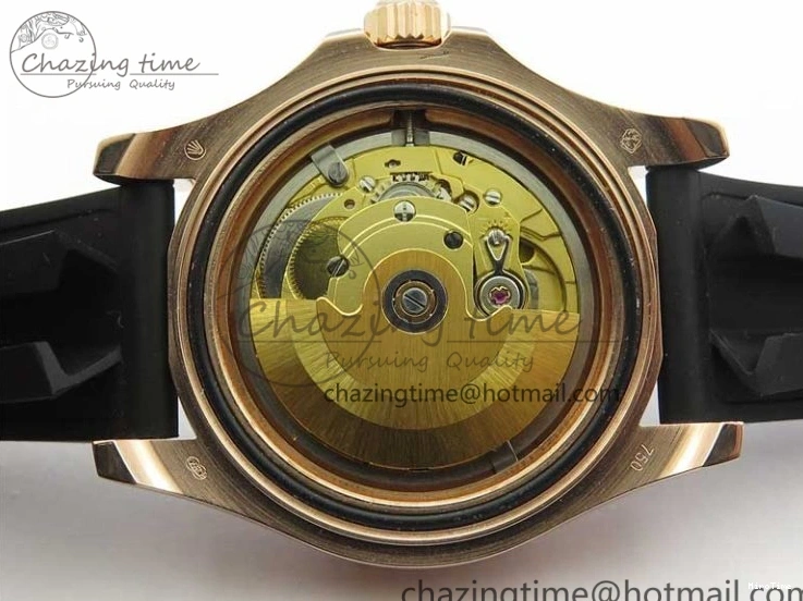 MiroTime 0308 Yacht-Master 116655 RG Wrapped D1F 1:1 Best Edition Black Ceramic Bezel 904L Steel on Oysterflex Rubber Strap A Fashionable 3060